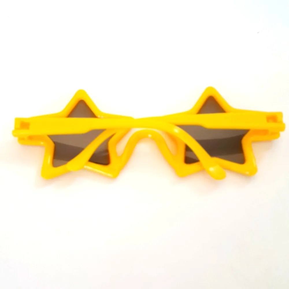 Child Unisex Sunglasses Daffodil Yellow Frame STAR Dog Photo Prop